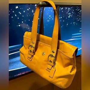 Coach Tan Leather Vintage Buckle Soho Shoulder Bag C0867-F12304